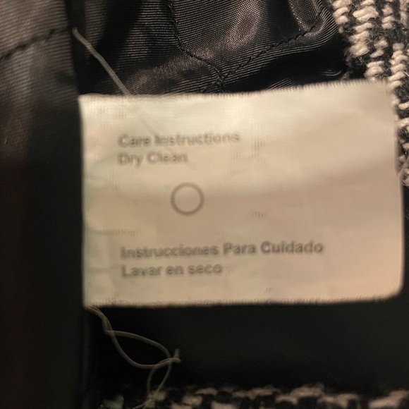 ** ESPRIT Vintage Black and White Wool Coat - Picture 11 of 11